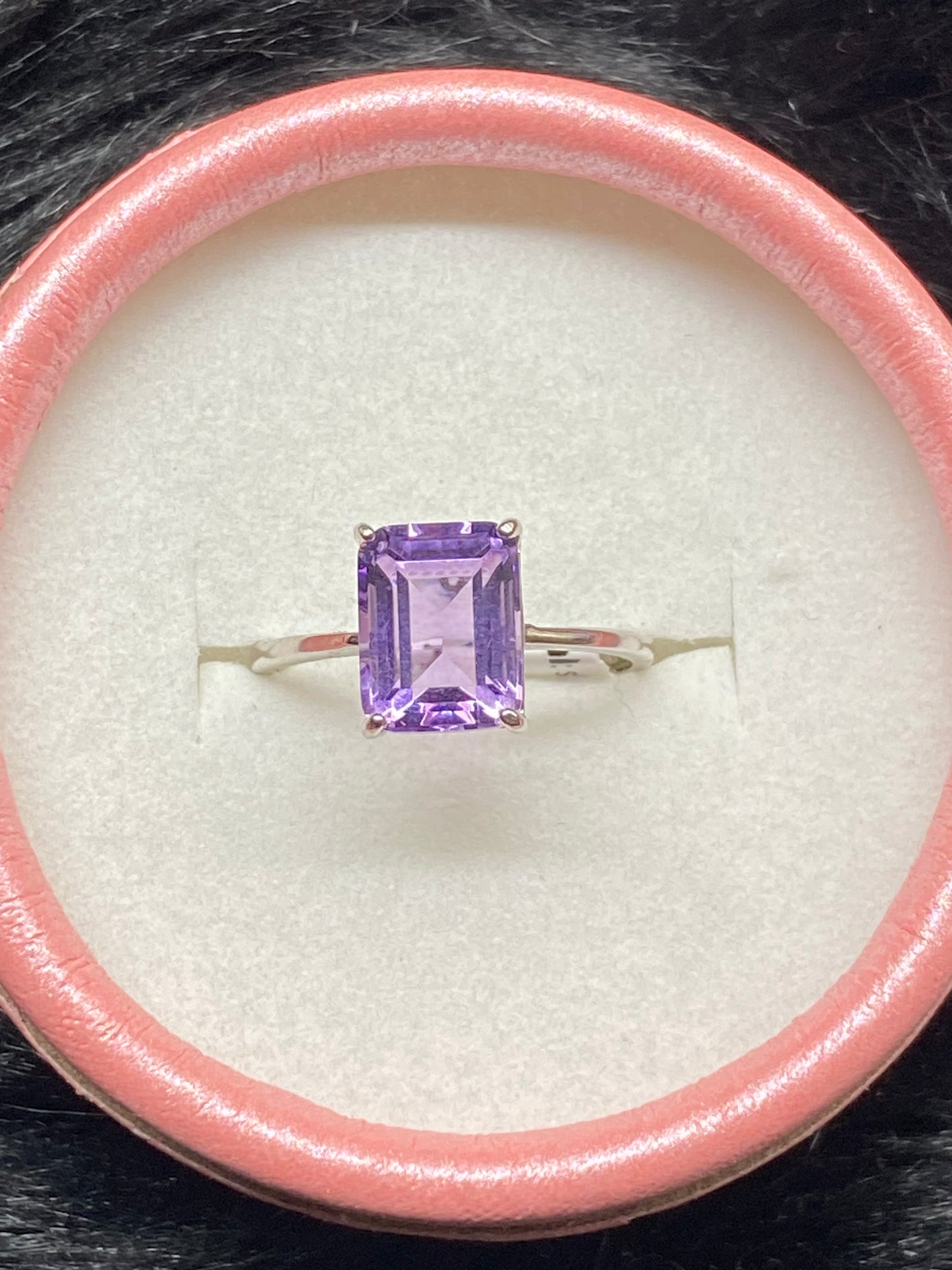 S925 Amethyst ring